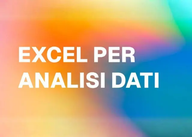 Corso Excel per Analisi Dati – Data Masters Corso Excel per Analisi Dati – Data Masters