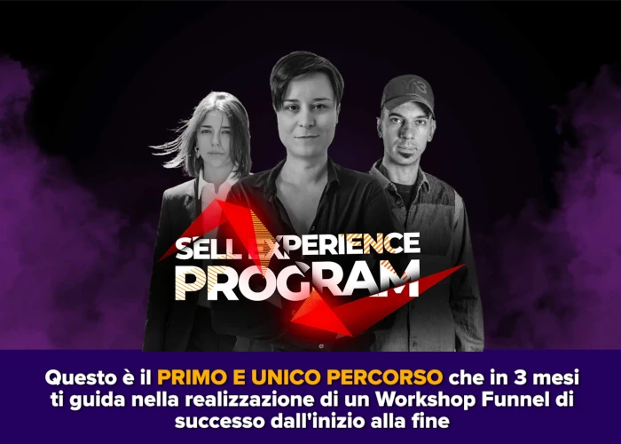 Sell Experience - Marco Lutzu Sell Experience - Marco Lutzu